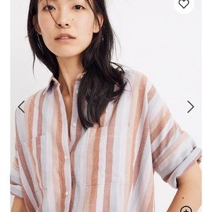 Flannel Courier Shirt in Sunrise Stripe